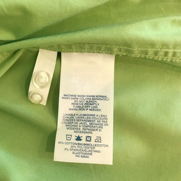 Land’s End Cotton Blend Shirt No-Gap Button Front - Picture 6 of 6